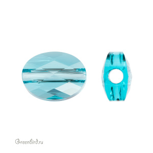 5051 Бусина Mini Oval Bead 8x6 mm – Light Turquoise (#263)