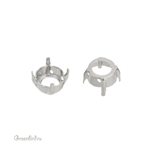 1088 Оправа для ювелирного кристалла Chaton SS45, платина