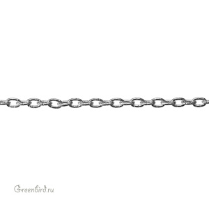 Цепочка 5,2 мм, родий, 30 см (#Chain-56R)