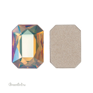 2602 Кристалл холодной фиксации Emerald Cut 14x10 мм – Light Topaz Shimmer (#226SHIM)