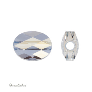 Swarovski 5051 Бусина Мини Овал 8х6 мм, голубая дымка (#001BLSH), 1 шт.