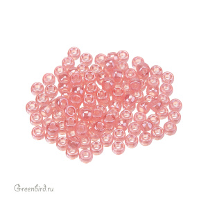 Бисер чешский Matubo цилиндрический 7/0, Milky Pink Luster (#L71010), 5 г