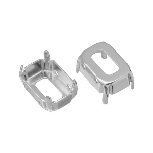 Оправа для 4627 Октагон 10x14 мм, цвет родий