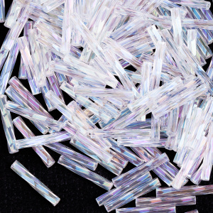 MIYUKI Twisted Bugle 12mm – Crystal AB (#250)