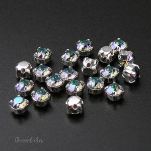 Swarovski 53200 Шатон Монтис SS16, серебро, райское сияние (#001PARSH), уп. 20 шт.