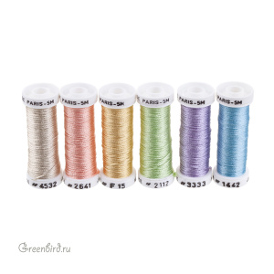 Набор шелковых нитей Au Ver a Soie Soie de Paris 6 Nuances — Pastel Набор шелковых нитей Au Ver a Soie Soie de Paris 6 Nuances — Pastel
