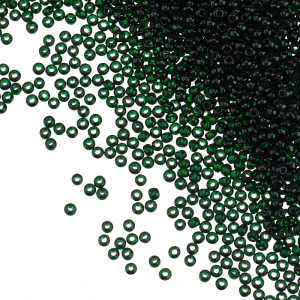 Czech 11/0, DK. GREEN TRANS (#50150)