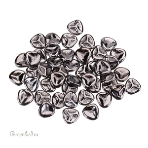 Rose Petals 8x7mm, Jet Full Chrome, 10 гр (#23980/27400)