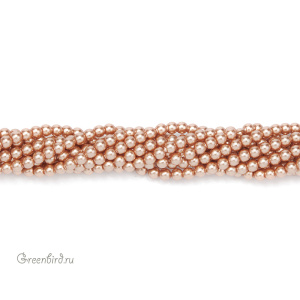 Swarovski 5810 Жемчуг 2 мм, розовое золото (#769), уп. 50 шт.