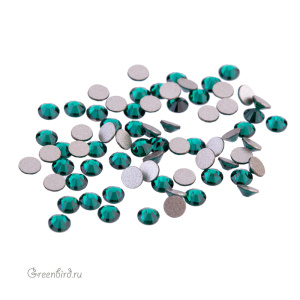 Swarovski 2058 Клеевые стразы круглые SS9, изумруд (#205), уп. 72 шт.