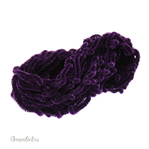 Шелковая синель AVAS, темно-фиолетовая 1 метр (#3336)