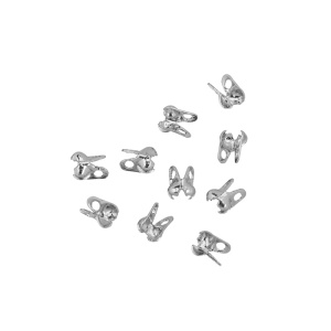 Наконечник-каллот 1,2 мм, родий, уп.10 шт. (#CN-CL001R)