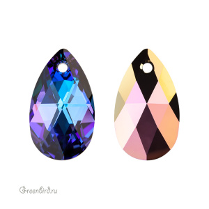 6106 подвеска Pear Shaped 22mm – Heliotrope (#001HEL)