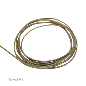 Кожаный шнур "Olive", 1.5 мм, 1 метр (LTOL1.5)