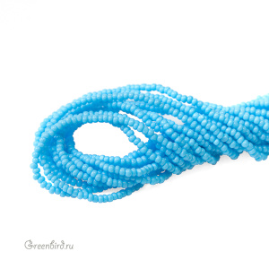 Бисер граненый Preciosa Charlotte Cut 13/0, Blue Turquoise (#63020), 10 г