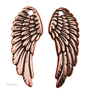 Подвеска "Большое крыло", ант. медь, 1 шт. (#TC-2341) Подвеска "Большое крыло", ант. медь, 1 шт. (#TC-2341)