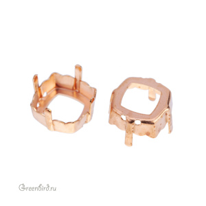 NEW 4460 Оправа для Magical Square Fancy Stone 14 мм, томпак NEW 4460 Оправа для Magical Square Fancy Stone 14 мм, томпак