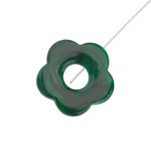 Подвеска "Цветок", пластик, зеленый, 1 шт. (#SV1701-Pendant-185)