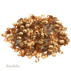 Пайетки LM Paris 3мм чаша, Or C2 Mat 10003 (#LM09) Пайетки LM Paris 3мм чаша, Or C2 Mat 10003 (#LM09)