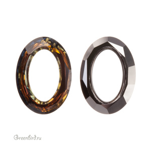 Swarovski 4137 Космик Овал 15х11 мм, табак (#001TAB), 1 шт.