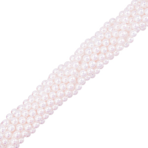 Жемчуг Crystalbird, круглый, 6 мм, Luster Creamrose Light, нить (#514)