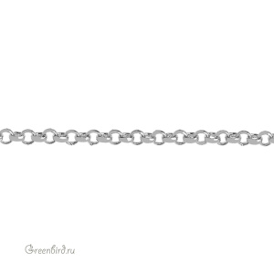 Цепочка 2,1 мм, родий, 10 см (#SVA-Chain-04R)