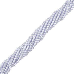 Жемчуг Crystalbird, круглый, 4 мм, Lavender, нить (#504) Жемчуг Crystalbird, круглый, 4 мм, Lavender, нить (#504)