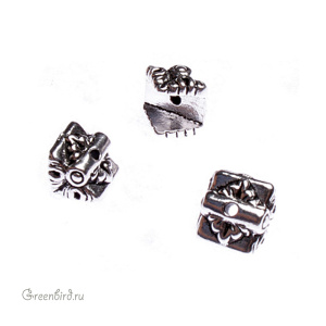 Чашечка для кулона "LUNA", ант. серебро, 1 шт. (#TC-5622)