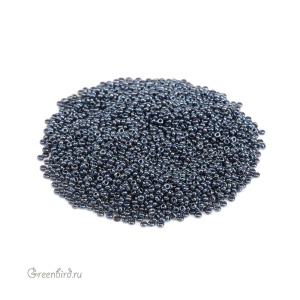 Preciosa Round 16/0, Gunmetal (#49102)