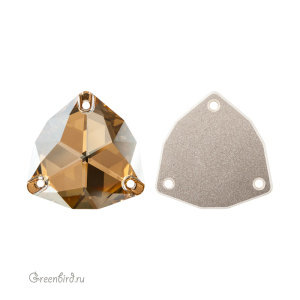 Swarovski пришивные 3272 Триллиант 28 мм, золотистая дымка (#001GSHA), 1 шт.