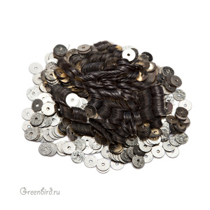 Пайетки LM Paris 4мм плоские Vieil Argent (#LM81)