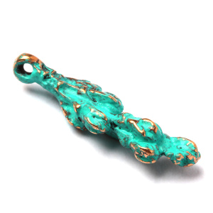 "Специи", подвеска, бронза / зеленая патина, 1 шт. (#ПБ1542)