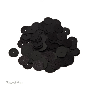 Пайетки 10мм плоские MIX Nero (#996F/996W)