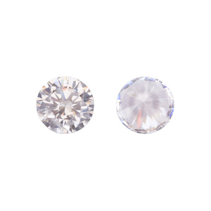 Crystalbird Фианит круглый 6,5 мм, прозрачный, 1 шт. (#CBFN-01)