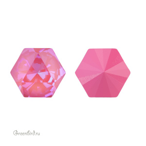 Swarovski 4699 Призматический гексагон 14x16 мм, розовый лотос делайт (#001L145D), 1 шт.