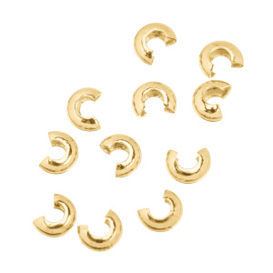 Бусина на кримп 4 мм, золото, уп. 10 шт. (#SV1701-CC-11G-10)