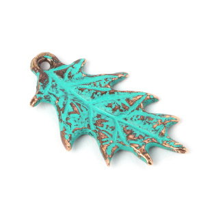 "Зима", подвеска, бронза / зеленая патина, 1 шт. (#ПБ1235)