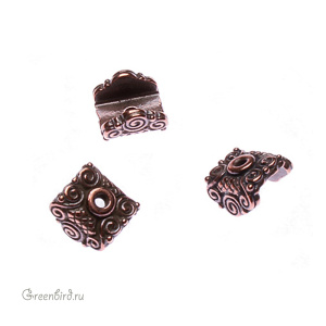 Чашечка для кулона "Мираж", ант. медь, 1 шт. (#TC-5621-18) Чашечка для кулона "Мираж", ант. медь, 1 шт. (#TC-5621-18)