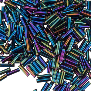 MIYUKI Bugle 6mm – Blue Iris Variegated (#455) MIYUKI Bugle 6mm – Blue Iris Variegated (#455)