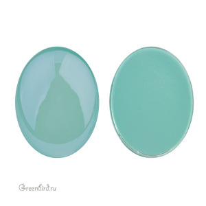 2196/4 Кристалл холодной фиксации Oval Cabochon 30х22,7 мм – Mint Green (#001L115S)