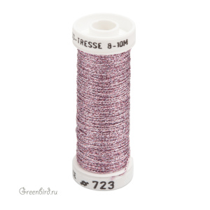 Металлизированная нить Tresse #8 AVAS, античный розовый, 10 м (#8-723) Металлизированная нить Tresse #8 AVAS, античный розовый, 10 м (#8-723)