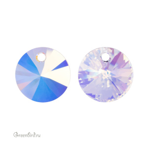 6428 подвеска Mini Disk Pendant 12mm – Crystal Aurore Boreale (#001AB)