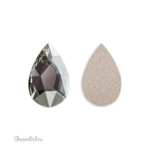 2303 Кристалл холодной фиксации Pear 14x9 мм – Silver Shade (#001SSHA)