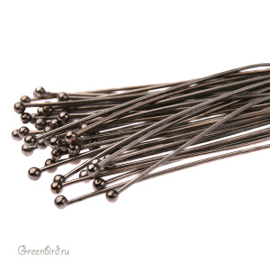 Пины с шариком 50 мм, gunmetal, уп. 50 шт. (#17409-GM)