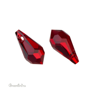 Swarovski 6000 подвеска Капля 11x5,5 мм, сиам (#208), 1 шт.