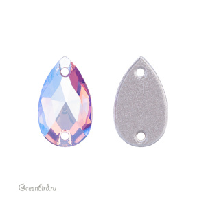Swarovski пришивные 3230 Капля 12х7 мм, светлый аметист с мерцанием (#212SHIM), 1 шт.