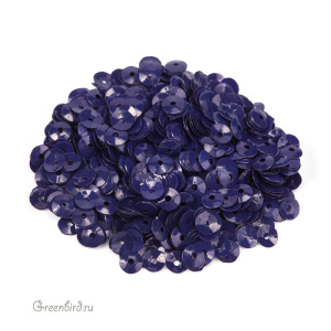 Пайетки 4мм чаша Blu Viola (#5254)
