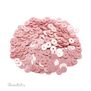 Пайетки 5мм плоские Rosa Antico (#3029)