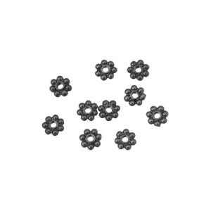 Спейсер TierraCast "Бусинки" 4 мм, gunmetal, уп. 10 шт. (#TC-0408-13-10)