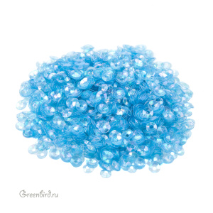 Пайетки 3мм чаша Blu Pervinca (#119)